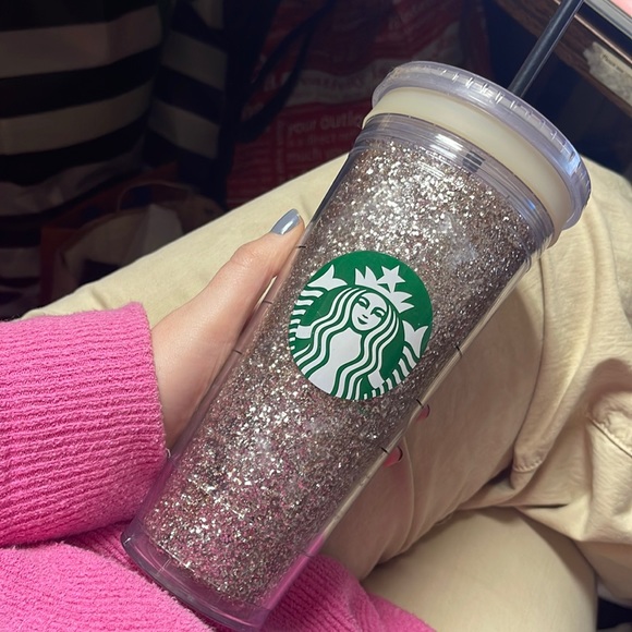 Starbucks Kitchen Starbucks Glitter Tumbler Poshmark